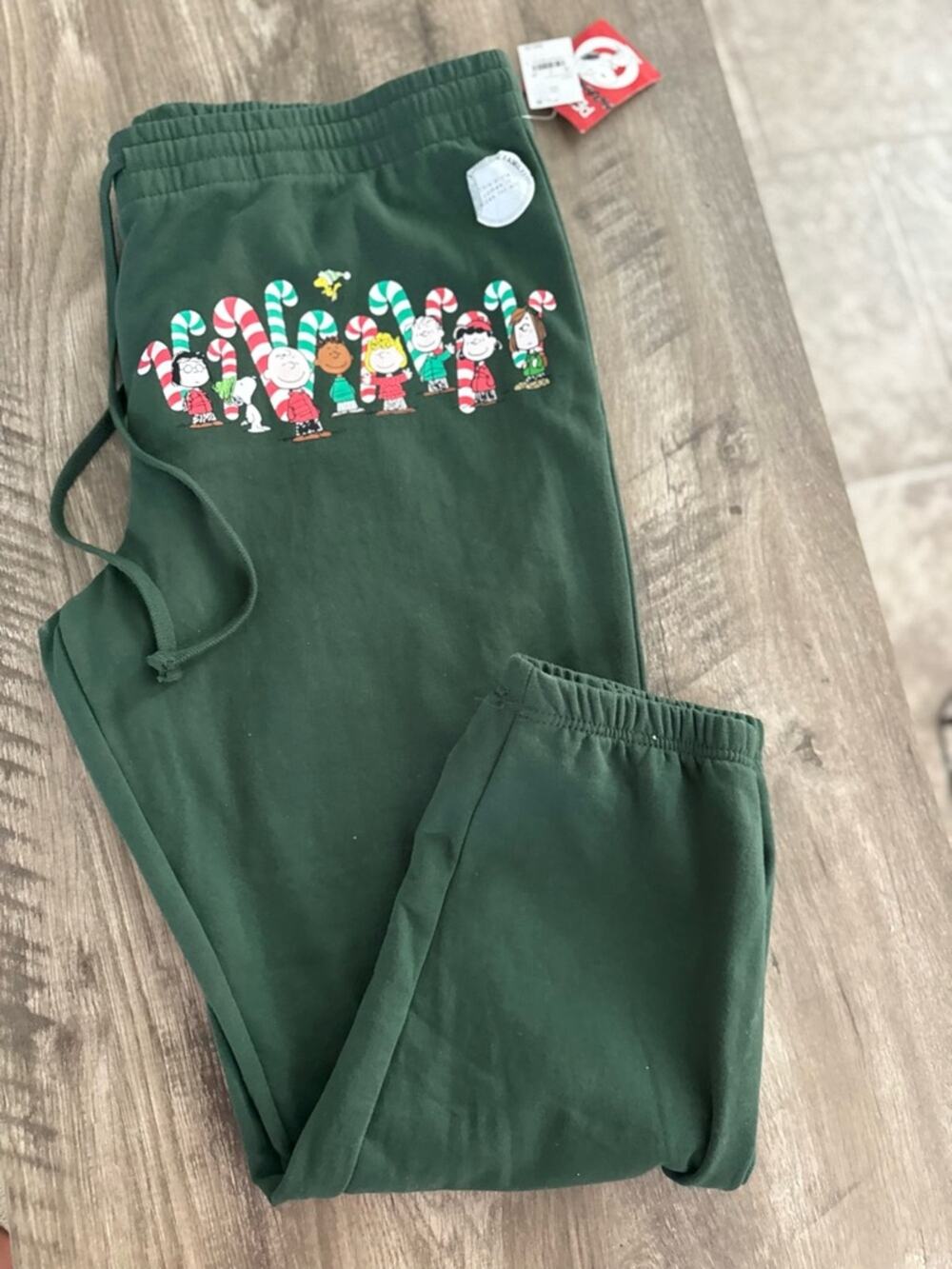 Peanuts Holiday Green Sweatpants